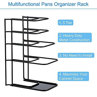 Pots And Pans Organizer For Cabinet, 2/3/4/5 Tiers Heavy-duty Pot