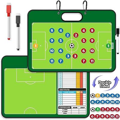 Torlam Magnetic Soccer Coaching Board Dry Erase Soccer Tactics Clipboard  for Coach Gifts, Whiteboard Clipboard Football Soccer Training Gear Kit  Coach Equipment Accessories 24 Magnets, Double-Sided - Yahoo Shopping