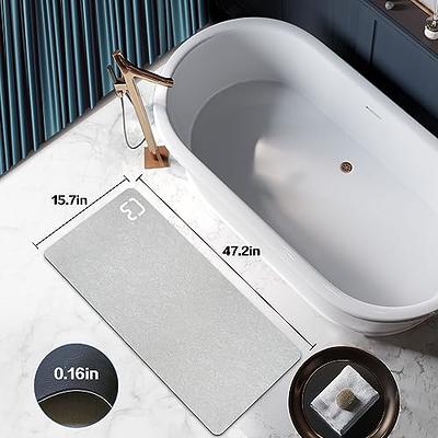 1pc Waterproof Bathroom Mat For Home Use, Anti-slip, Absorbent,  Customizable, Washable