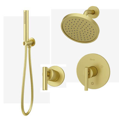 Kohler Components Pressure Balanced Shower System with Shower Head, Hand  Shower, Valve Trim, and Shower Arm