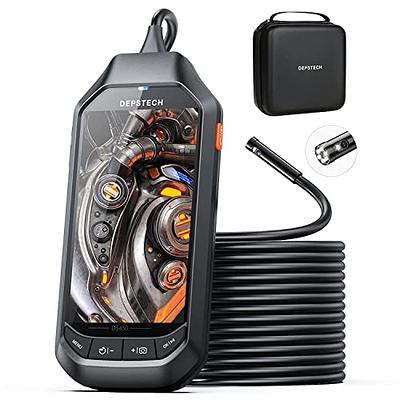 Dual Lens Borescope 4.5 Screen Endoscope Inspection Camera with