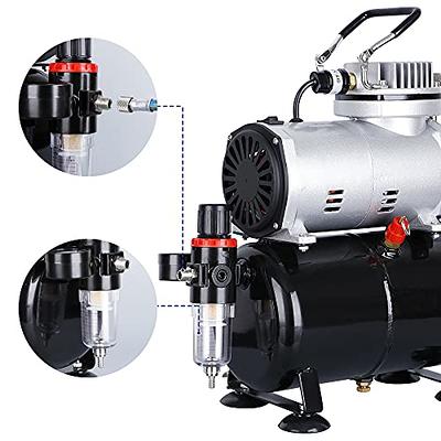 ZENY Professional Airbrush Compressor with Tank, Multipurpose Airbrushing  Paint System Kit for Spraying Art Tattoo Nail Painting Makeup Black - Yahoo  Shopping