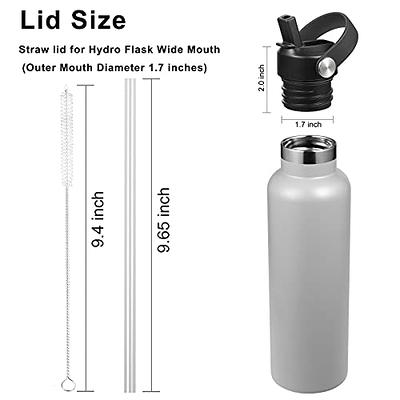 Hydro Flask 24oz Wide Mouth Flex Straw Cap White