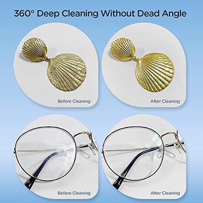 Jewelry Ultrasonic Cleaner for Gold Silver Ring Earring All Jewelry, 500ML  Sonic Jewelry Cleaner Ultrasonic Machine for Eyeglass Watch Coin Retainer