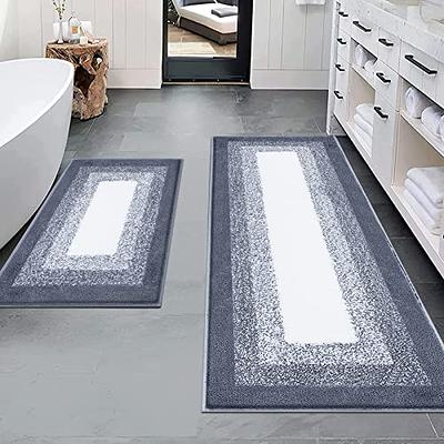 40 X 60 Cm, Non-slip Super Absorbent Bathroom Mat Extra Soft Fluffy Bath  Mats For Bathroom Thick Machine Washable Bathroom Floor Mats Rugs