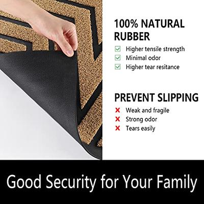 Yimobra Black Front Entrance Door Mat Outdoor Indoor, 36x24 Inch, Heavy  Duty Doormat Entryway Floor Mat, Non Slip Durable Rubber Backing, Easy  Clean