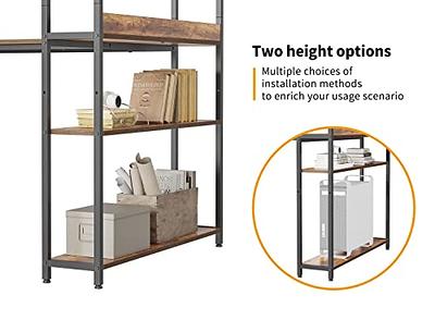 Treesland 47 Inch Computer Desk with Storage Shelves, L Shaped Desk with  Storage, Corner Desk with Storage, Home Office Desks, Bookshelf Desk,  Writing