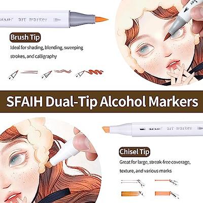 Skin Tone Alcohol Markers Set - 12 Light Skin Colors Dual Tip Alcohol Based  Markers Brush Tip and Chisel Tip, Art Drawing Permanent Markers for Adult  Coloring Books W/1 Blender - Yahoo Shopping