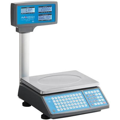 VEVOR Electronic Price Computing Scale, 66 lb Digital Deli Weight Scales, LCD and LED Digital Commercial Food Scale