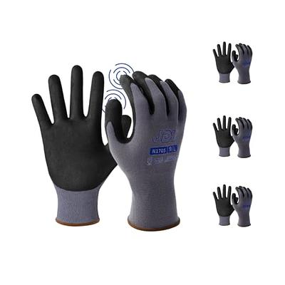 HANDLANDY Heavy Duty Work Gloves Men, Touchscreen TPR Impact Reducing Work  Gloves, Non-Slip Breathable Mechanics Gloves (Large) - Yahoo Shopping