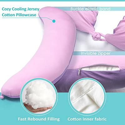 Pink Memory Foam Body Pillow Side Sleepers Aching Legs Knees Zippered Cover