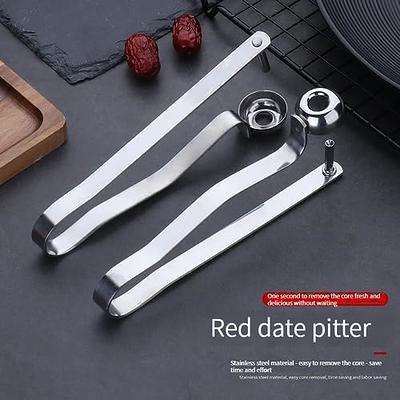 2 In1 Red Date Cherry Fruit Pitter Remover Strawberry Slicer