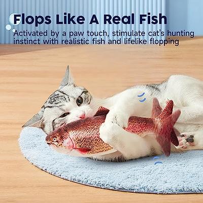 Dog Toys Flopping Fish 10.5 Upgraded Floppy Fish for Small Dogs