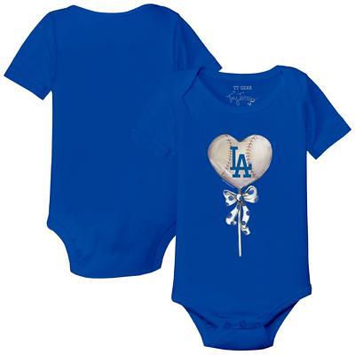 Infant Tiny Turnip Royal Toronto Blue Jays Peace Love Baseball Bodysuit