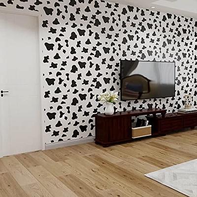 Qianglive Black and White Spots Contact Paper Cow Printed Peel and Stick  Wallpaper 17.7”x120” Self-Adhesive Cute Wallpapers Vinyl White Black Decals  for Walls Bedroom Living Room Nurseryls 