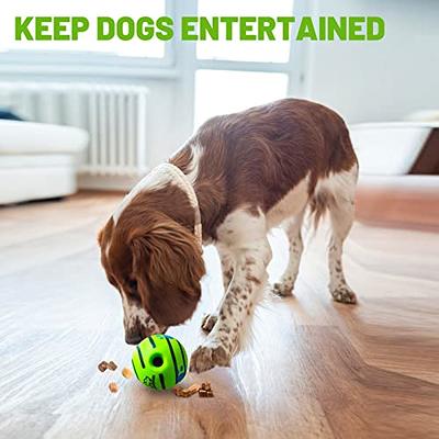 Wobble Dog Puzzle Toys For Dogs - IQ Dog Treat Ball, Dog Food Dispenser Toy