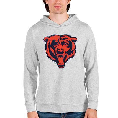 Women's Chicago Cubs Antigua Heather Gray Action Crewneck