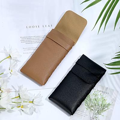 Sunglasses Pouch Leather Travel Case Eyeglasses Pouch 