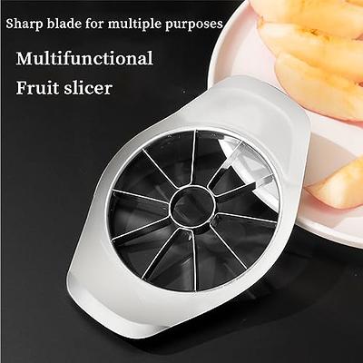 Apple Slicer Cutter and Corer - Apple Wedger 430 Grade Stainless Steel - 8  Sharp Blades and Easy Grip - Rust Resistant 