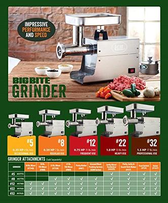 Dual Grind #22 Big Bite Meat Grinder (1HP), LEM