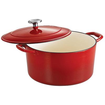 Tramontina Enameled Cast-Iron 6 1/2-qt. Dutch Oven, Red, 6.5 QT