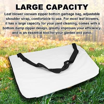 Leaf Blower Vacuum Zippered Lawn Cleaner Bag Garden Leaf Shredder