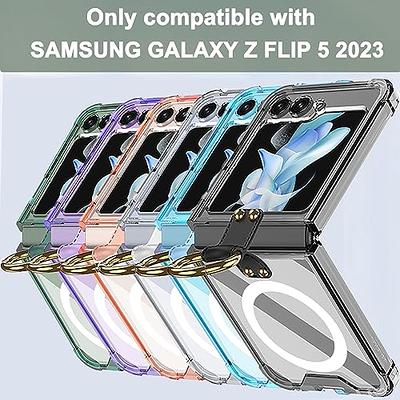 Natbok for Samsung Galaxy Z Flip 5 5G Case,[Anti-Drop] [Anti-Scratch] Slim  Thin Hard PC Galaxy Z Flip5 Full-Body Protective Case,Shockproof & Non-Slip