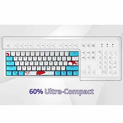 Ussixchare Backlit Keycaps 60 Percent 87/104 PBT Key Caps Set for 60%  Mechanical Gaming Keyboard Gateron Kailh MX Switches (Violet)