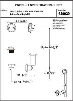 Tub drain