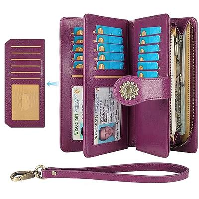 Lavemi Women's RFID Blocking Zip Around Wallet