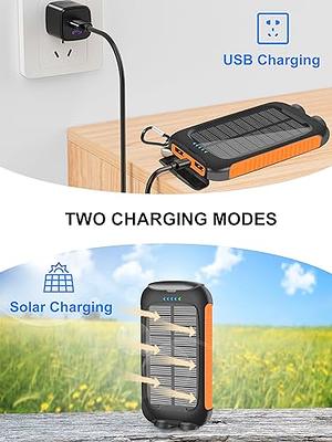 USB-A/-C Power Bank with Solar Panel