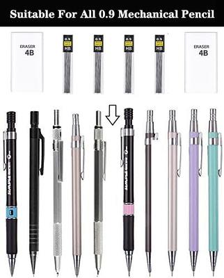 Four Candies 0.9mm Metal Mechanical Pencil Set with Case - 4PCS Fancy Mechanical  Pencils, 8 Tubes HB #2 Lead Refills, 3PCS 4B Erasers and 9PCS Eraser  Refills, Led Pencils Mechanical for Writing - Yahoo Shopping