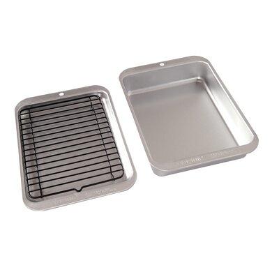 Nordic Ware Silver 3-Piece Nonstick Baking Sheet Set, 1/2-Sheet