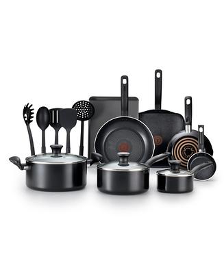 T-fal Culinaire 16-Piece Nonstick Aluminum Cookware Set - Black - Yahoo  Shopping