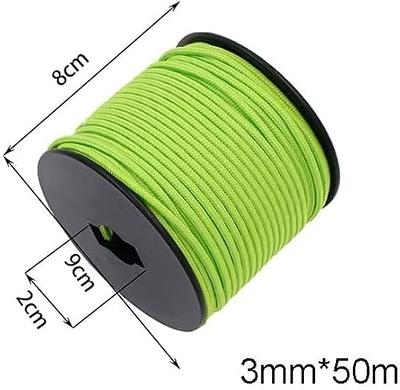 1/8in(3mm) 164ft Nylon Rope Solid Braided Cord 5 Stands Paracord