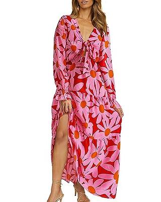 PRETTYGARDEN Women's 2023 Summer One Shoulder Satin Dress Cutout High Split  Cock