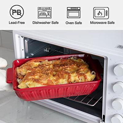 WISENVOY 9X9 Baking Dish With Handles Ceramic Casserole Dish