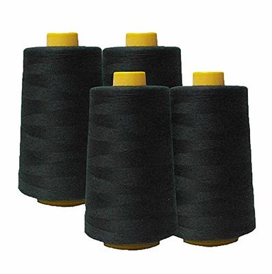 AK Trading 4-Pack Turquoise All Purpose Sewing Thread Cones (6000 Yards  Each) of High Tensile Polyester Thread Spools for Sewing, Quilting, Serger  Machines, Overlock, Merrow & Hand Embroidery. 