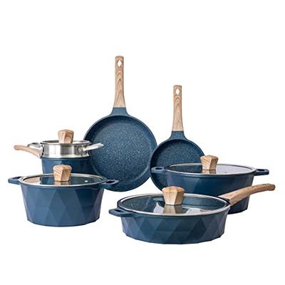 Granitestone 13pc Country Style Nonstick Pots and Pans Cookware Set - Red -  Yahoo Shopping