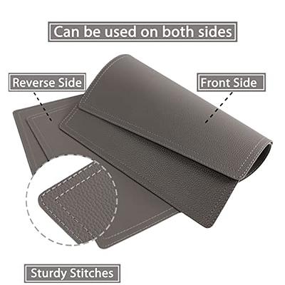  SHACOS Faux Leather Placemats Set of 6 Heat Resistant Place Mats  for Dining Table Non Slip Wipeable Table Mats for Kitchen Coffee Table  Indoor Outdoor (Black) : Home & Kitchen