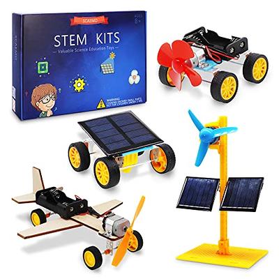 STEM Solar Robot Toys 12-in-1, 190 Pieces Solar and Cell Powered 2 in 1,  Educational DIY Assembly Kit Science Building Set Gifts for Kids Aged 8+