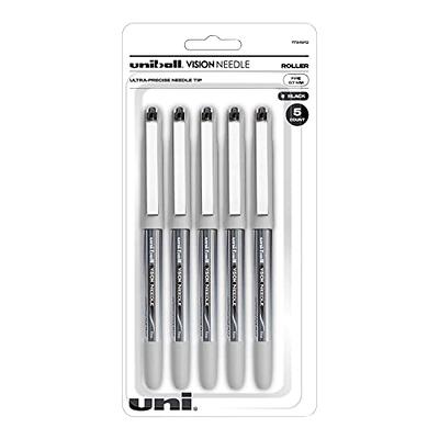 AZGO Ballpoint Pens Black Retractable Ink Writing Pen Office 07mm Ball Point Pen for Journaling (12-Count)