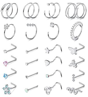 Amazon.com: 14K Gold Filled Small Gold Nose Ring Hoop for Women Men, 20G  8mm Small Thin Nose Piercing Jewelry, Cute Septum Rings, 20 22 24 Gauge 5mm  6mm 7mm 8mm 9mm 10mm