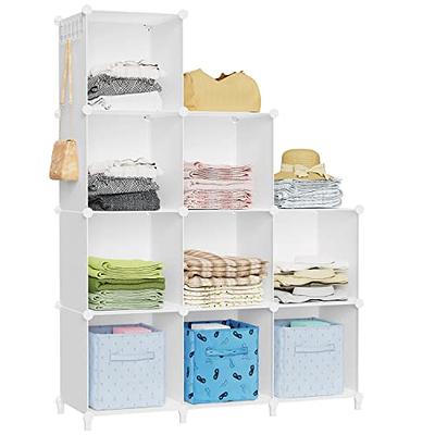 Closet Organizers and Storage, Plastic Drawers for Kids Bedroom,  Collapsible Kids Clothing Storage, Stackable Closet Storage Shelves, 39.6  Gal Baby