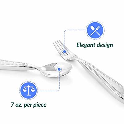 Adaptive Eating Utensils 4pc Easy Grip Silverware Stainless Steel Knif –  Celley