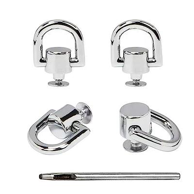 20Pcs Stainless Steel Screw D-Ring Anchor Shackle Clasps for Bracelets  Making