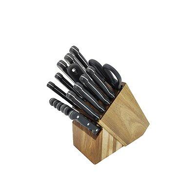 Oster Lindbergh 14 Piece Stainless Steel Cutlery Set Black Block, Red/Black  - Yahoo Shopping