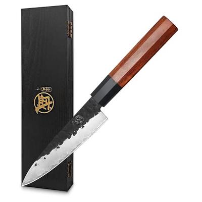 JoyJolt 5.5 in. High-Carbon Steel Full Tang Kitchen Knife Utility