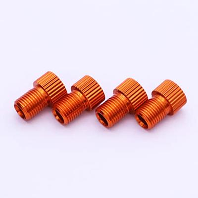 4pcs Aluminum Alloy Bicycle Valve Adapter French Valve To Car