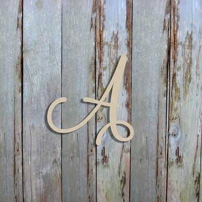 Unfinished Wooden Alphabet Letters, Marcella Font, Door Hanger, Wall Décor,  Craft, Full Available, Art & Décor Letter, Script - Yahoo Shopping